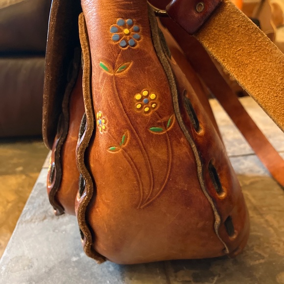 BOHO vintage “Canale” hand painted leather purse - Picture 8 of 8